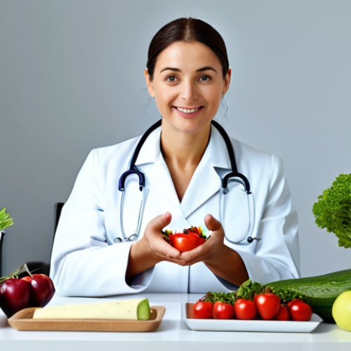 Home 15 마이크로바이옴과 장내 미생물의 역할 - **Prompt:** A professional nutritionist in a bright, modern office, explaining the benefits of a bal...